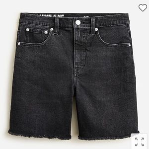 Madewell Mid-length denim short in washed black